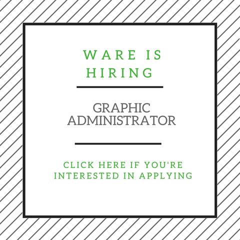 Ware is hiring